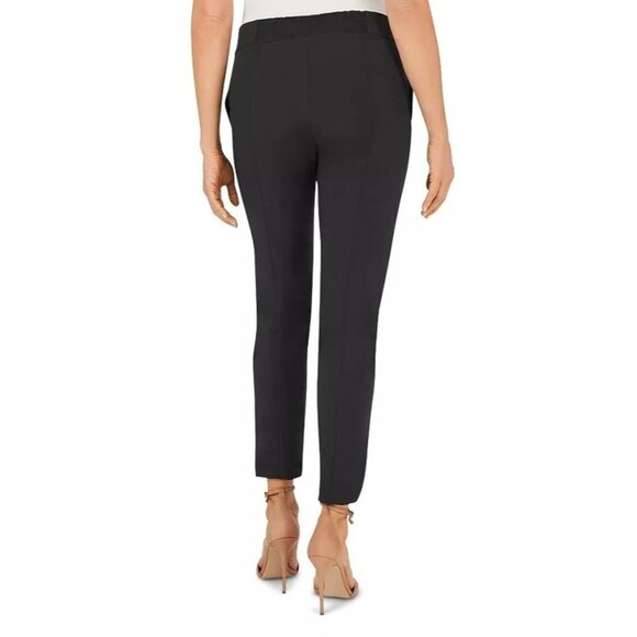 Foxcroft Sz 10 Black Pants Stretch Slim-Fit Nylon Spandex Adjustable Waist - Picture 2 of 9